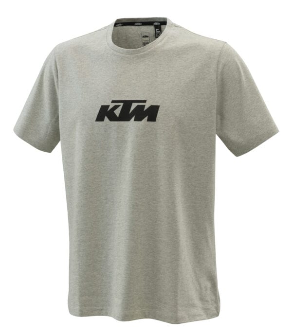 PURE LOGO TEE GREY MELANGE
